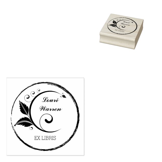 Caucho Este Libro Pertenece Al Sello De Libro Personaliza (Sellado)