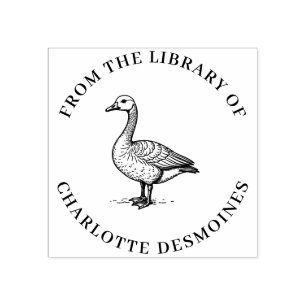 Caucho Ex Libris, Personalizado del sello del libro de ga