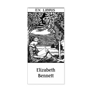 Caucho Ex Libris Vintage  Sello de Libro