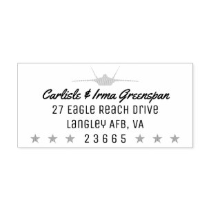 Caucho F-22 Sello de dirección de retorno del Raptor con 