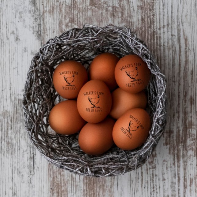 Caucho Farmhouse Hen | Sello de huevo (Subido por el creador)