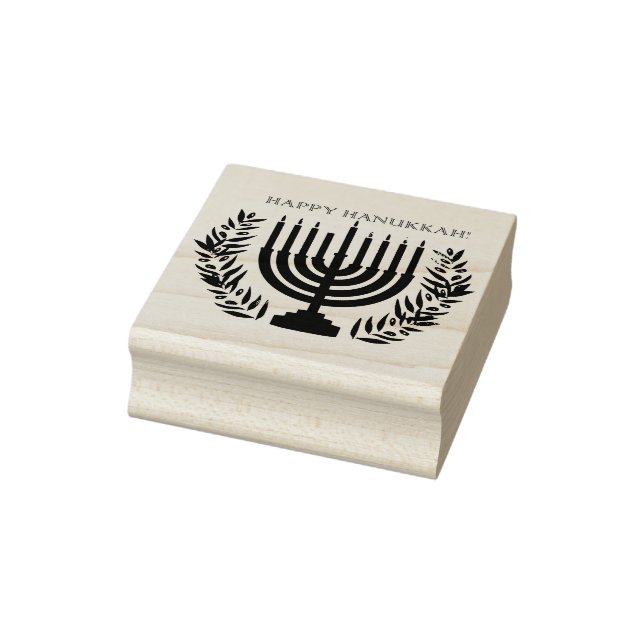 Caucho Feliz sello de Hanukkah (Sello)