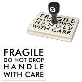 Caucho Frágiles No Suelte Manejo con Sello Cuidadoso de G