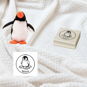 Caucho Frosty Waddle – Sello personalizado con nombre de 