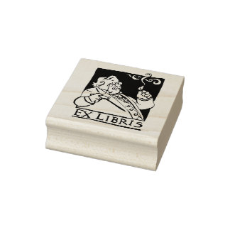 Caucho G.K.Chesterton Sello de placa de biblioteca
