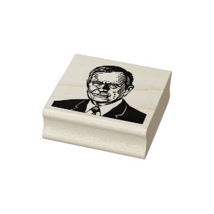 Caucho George H.W. Sello de goma de Bush