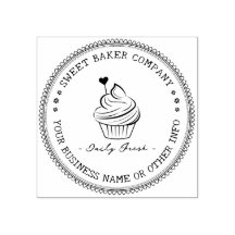 Goma de sello personalizado | Elegante Logotipo de