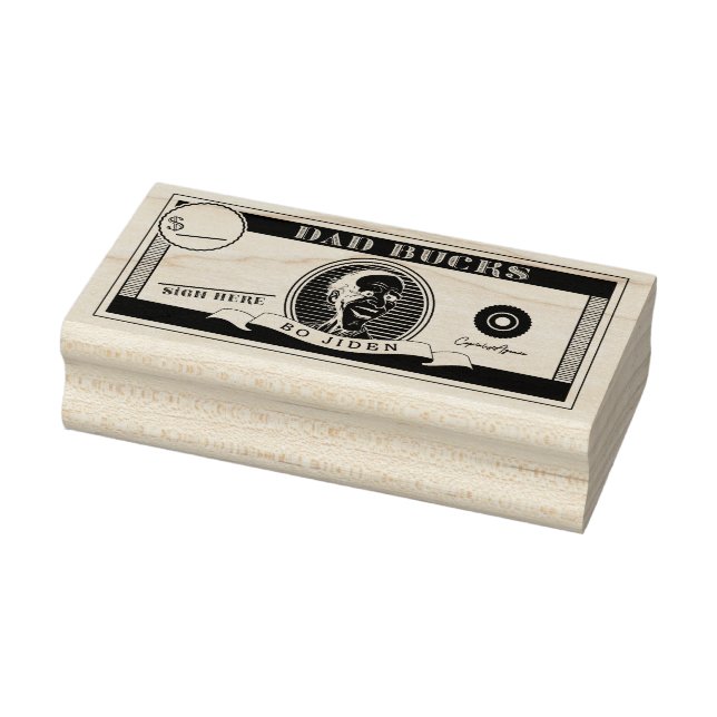 Caucho Gracioso sello de dinero "Dad Bucks" en el Día del (Sello)