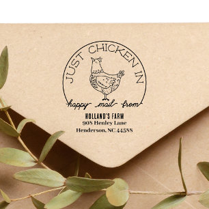 Caucho Gracioso sello de dirección de retorno de correo F