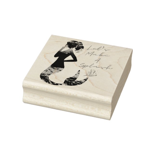 Caucho Hagamos un sello de arte de la sirena (Sello)