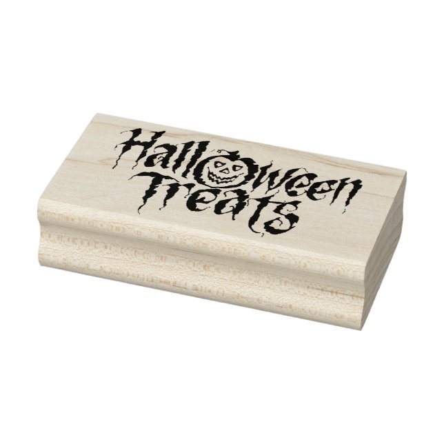 Caucho Halloween trata el sello de arte de la silueta (Sello)