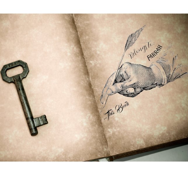 Caucho Hand Quill Writing | Sello de tinta de propiedad (Subido por el creador)