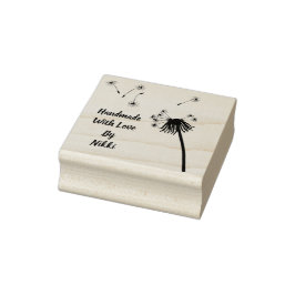 Caucho Hecho a mano con sello floral de amor