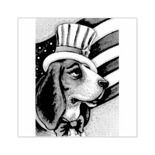 CAUCHO HOJA DE BASURA PATRIOTA, SELLO DE GOMA DE PERRO