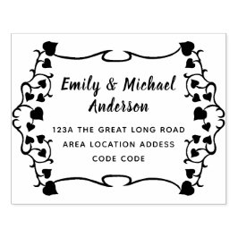 Caucho Hoja de estilo de escritura a mano con sello de di