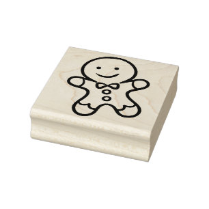 Caucho Hombre de galleta de jengibre Navidad sello de gom