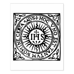 Caucho Ignacio de Loyola, sello de goma de Christogram