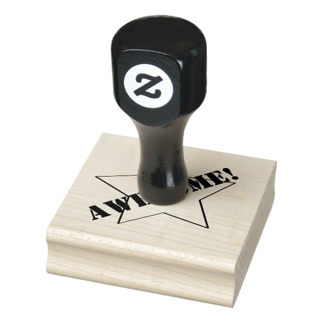 Caucho Impresionante sello de madera de profesor de diseñ (Sello)