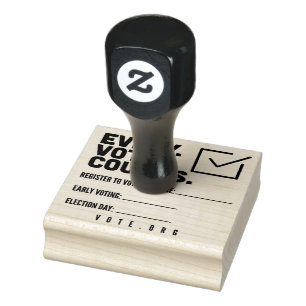 Caucho Inscríbase para votar el sello de EE.UU.