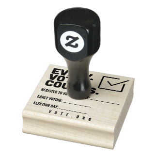 Caucho Inscríbase para votar el sello de EE.UU.