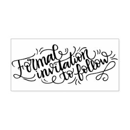 Caucho Invitación formal a seguir - Sello de boda