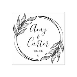 Caucho Jardín Rústico Salven el logo de la fecha Sello de