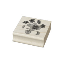 Jardín victoriano viola sello de goma