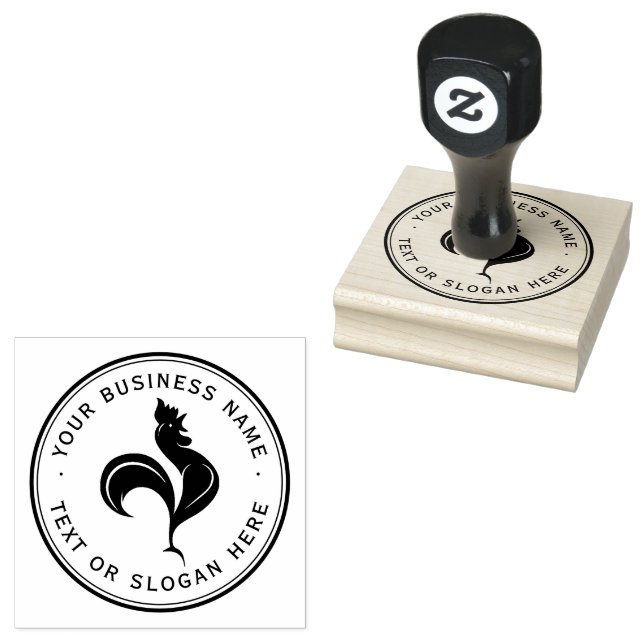 Caucho logotipo comercial de Personalizado de pollo Sello (Sellado)