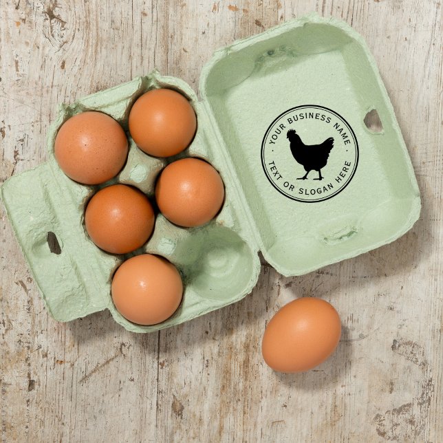 Caucho logotipo comercial de Personalizado de pollo Sello (Subido por el creador)