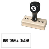 Medio NO HOY, sello de goma de SATAN