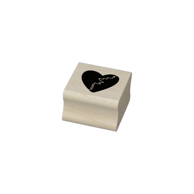Caucho Mini sello de goma corazón roto (Sello)