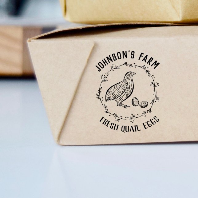 Caucho Nombre de la granja | Wreath | Sello de cartón de  (Subido por el creador)