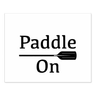 Caucho Paddle On Design - Sello de Arte de Madera