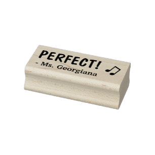 Caucho "PERFECTO" Sello de goma de reconocimiento