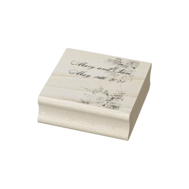 Caucho Personalizable de sello de goma boda (Sello)