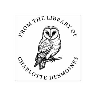 Caucho Personalizado Ex libris del sello del libro de la 