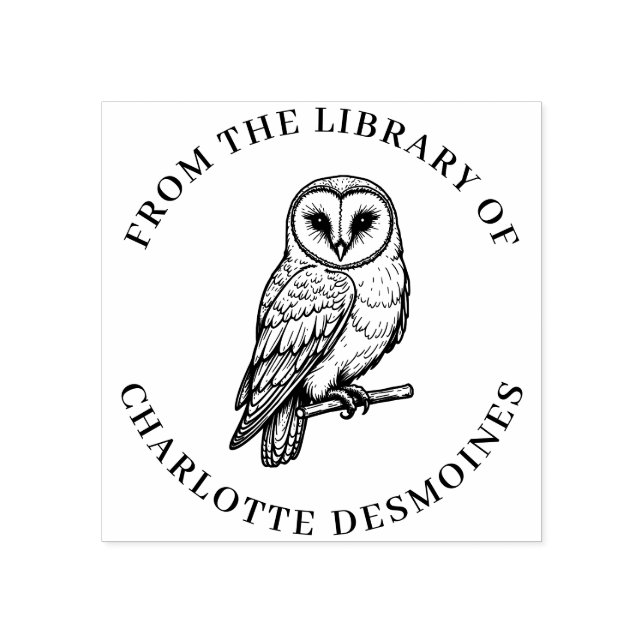 Caucho Personalizado Ex libris del sello del libro de la  (Impresión)