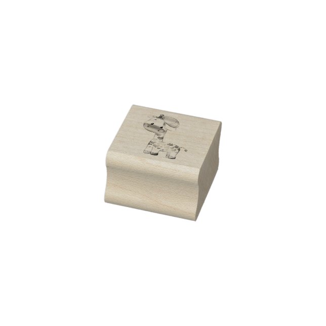 Caucho Personalizado personalizado Niño Giraffe Sello de  (Sello)