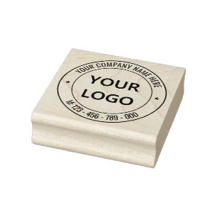Caucho Plantilla de sello de goma de personalizado y logo