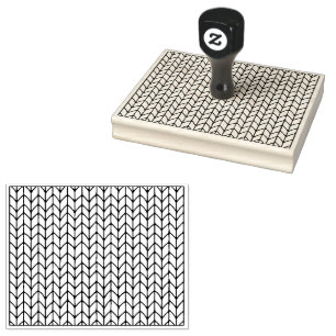 Caucho PUNTO DE JERSEY 4"x5" Sello de goma / Horizontal