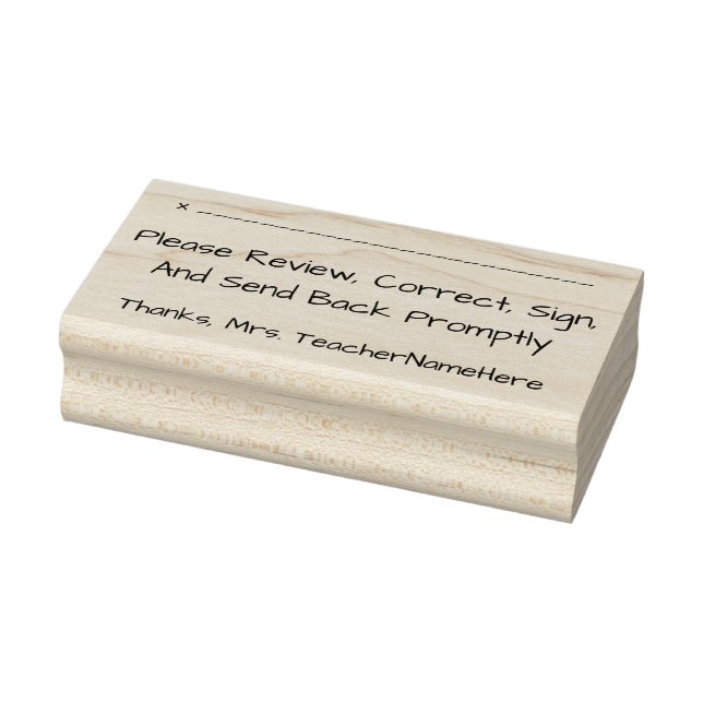 Caucho Revisión de documentos + sello de goma de nombres (Sello)