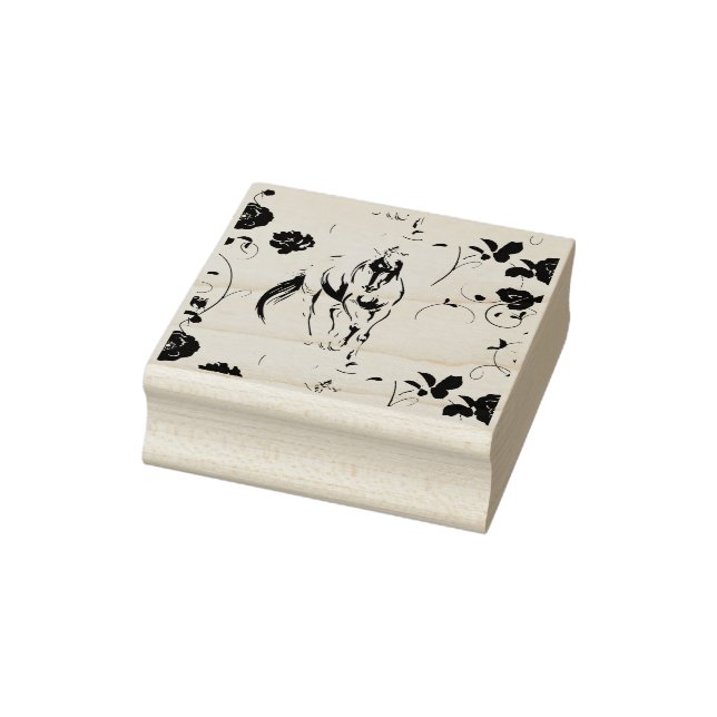 Caucho Sello barroco de caballos (Sello)