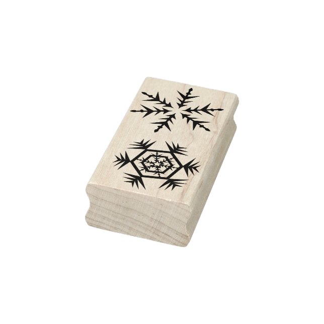 Caucho sello de arte de copos de nieve (Sello)