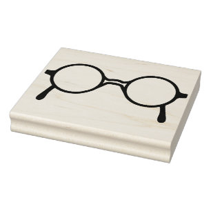 Caucho Sello de arte de goma de anteojos estilo Potter