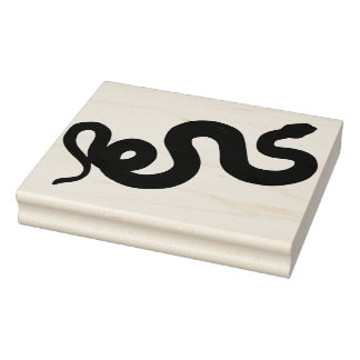 Caucho Sello de arte de goma de silueta de serpiente