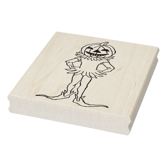 Caucho Sello de arte de ilustracion de calabaza (Sello)