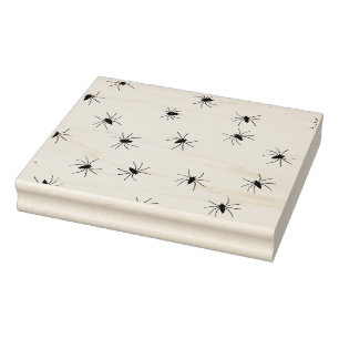 Caucho Sello de arte de ilustracion de Spiders galore