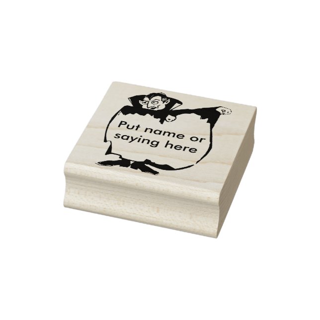 Caucho Sello de arte de la capa Drácula 2 siluetas (Sello)