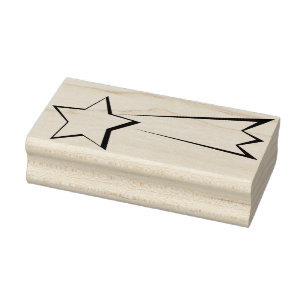 Caucho sello de arte de la estrella de bethlehem