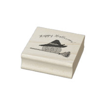 Sello de arte de la madera de Jack-o-Lanturn